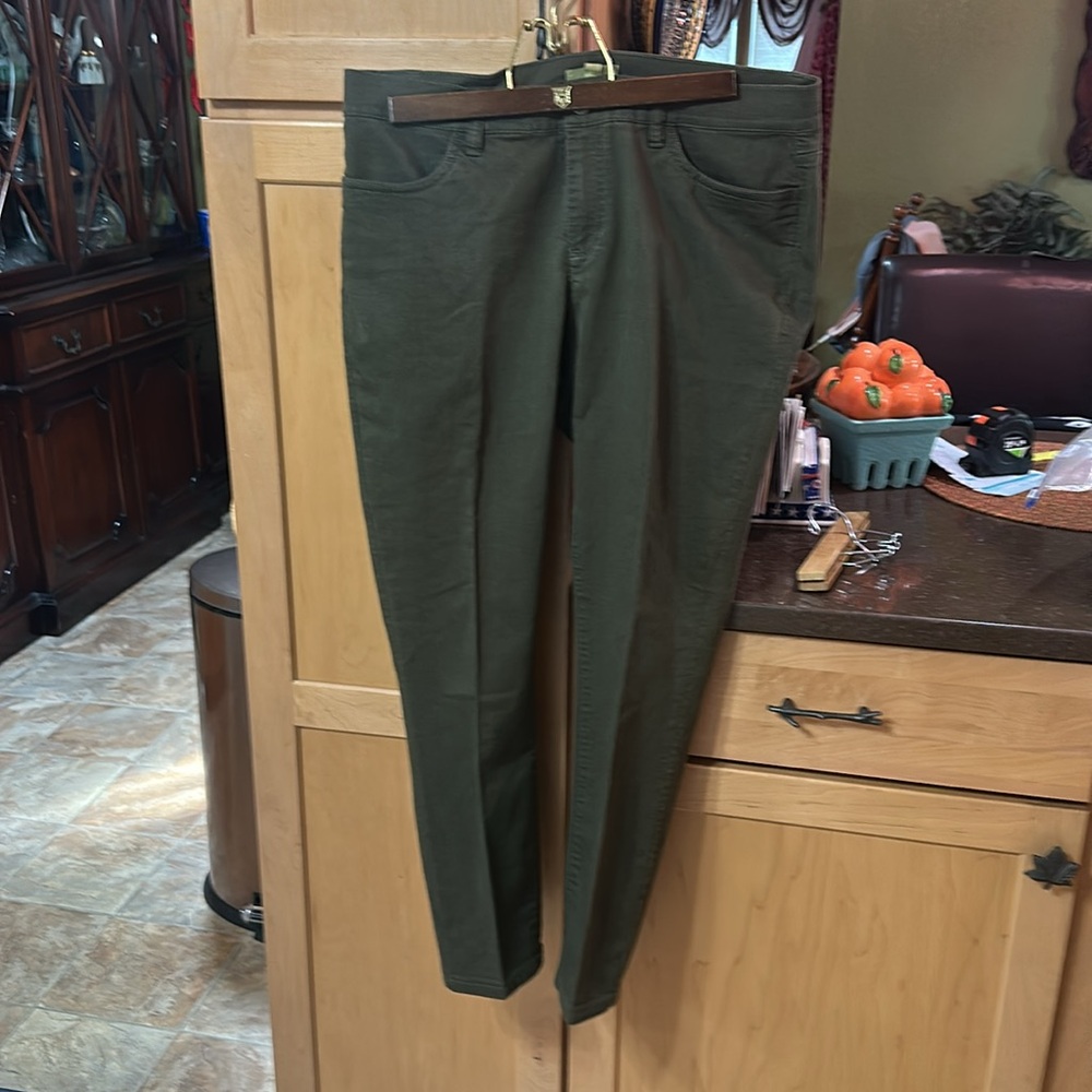 Ellen Fisher  Olive Green Pants very nice